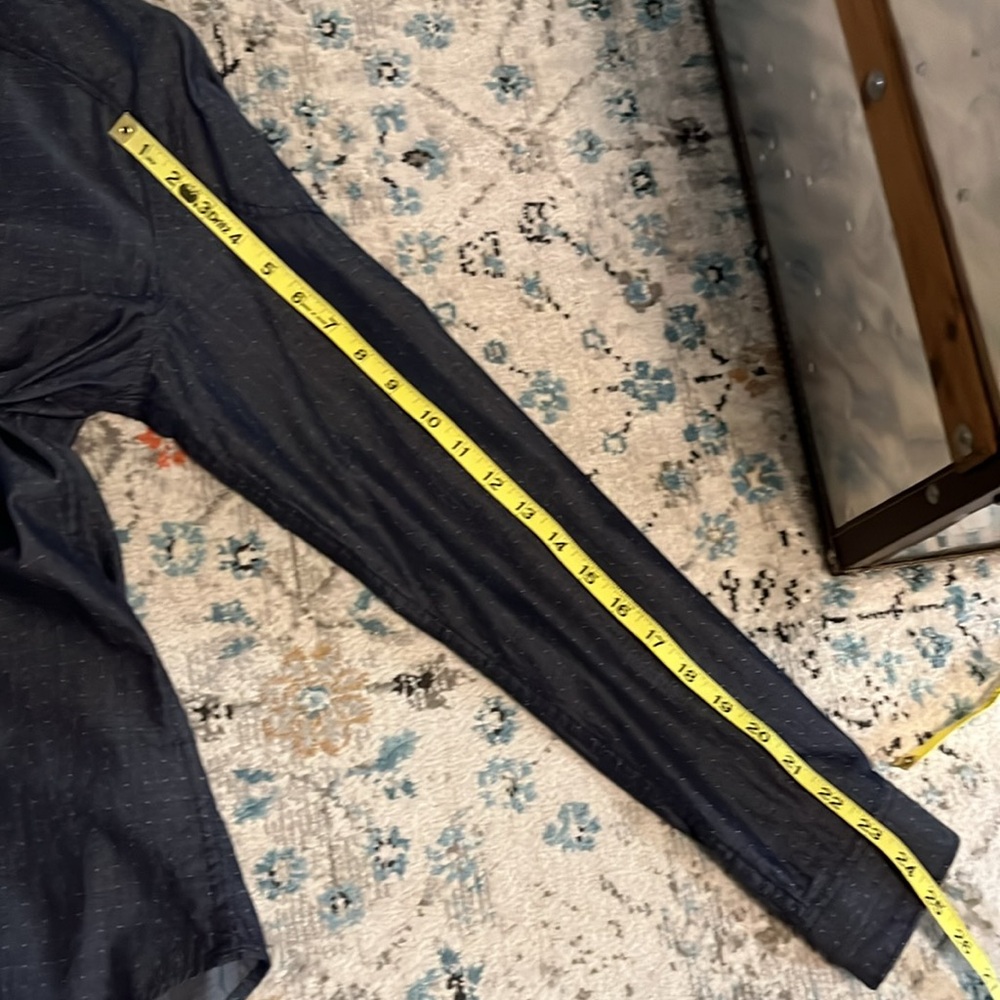 Kenneth Cole Blue Chambray Super Slim Fit Snap Front Shirt - Picture 7 of 16